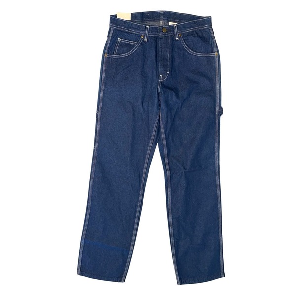 Vintage KEY Authentic Dungaree Jeans 30x32 Regular Fit Carpenter Denim NWT - Picture 2 of 13